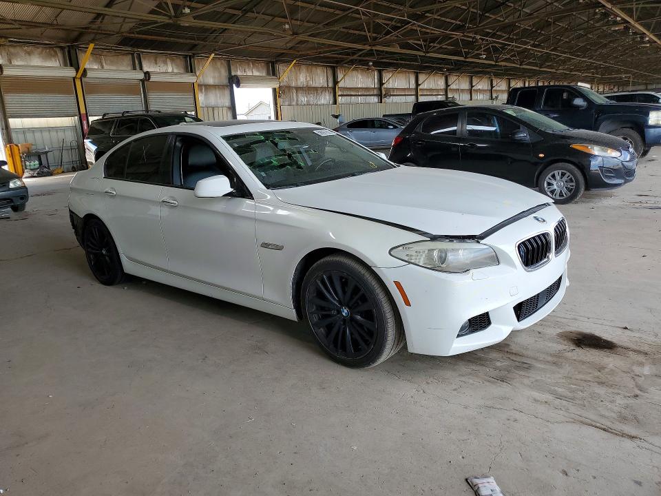 2011 BMW 5er VIN WBAFR7C50BC806046 COPART salvage auction — REAR END, Az - Cert Of Title - Salvage, sold $500 on 2026-07-13 (photo 4)