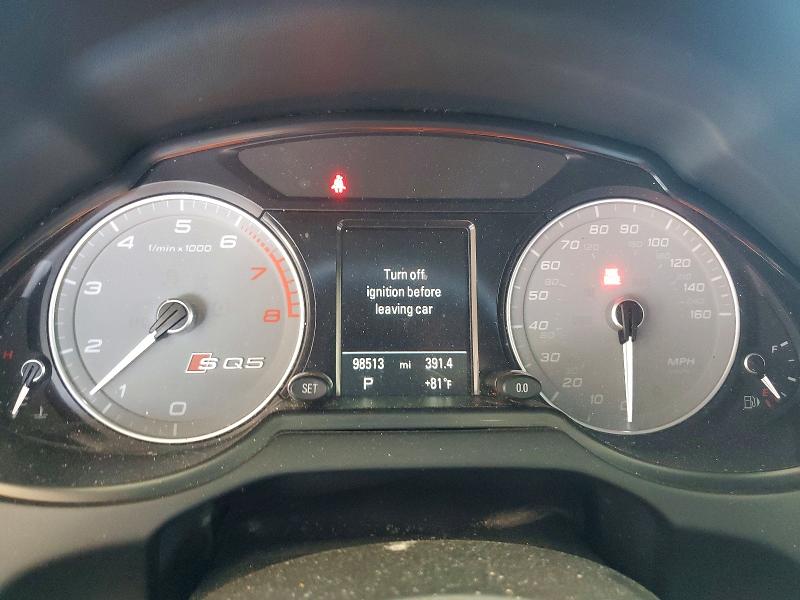 2016 Audi Sq5 VIN WA1CCAFP5GA033315 COPART salvage auction — FRONT END, Ca - Salvage Certificate, sold $2,550 on 2026-07-07 (photo 9)