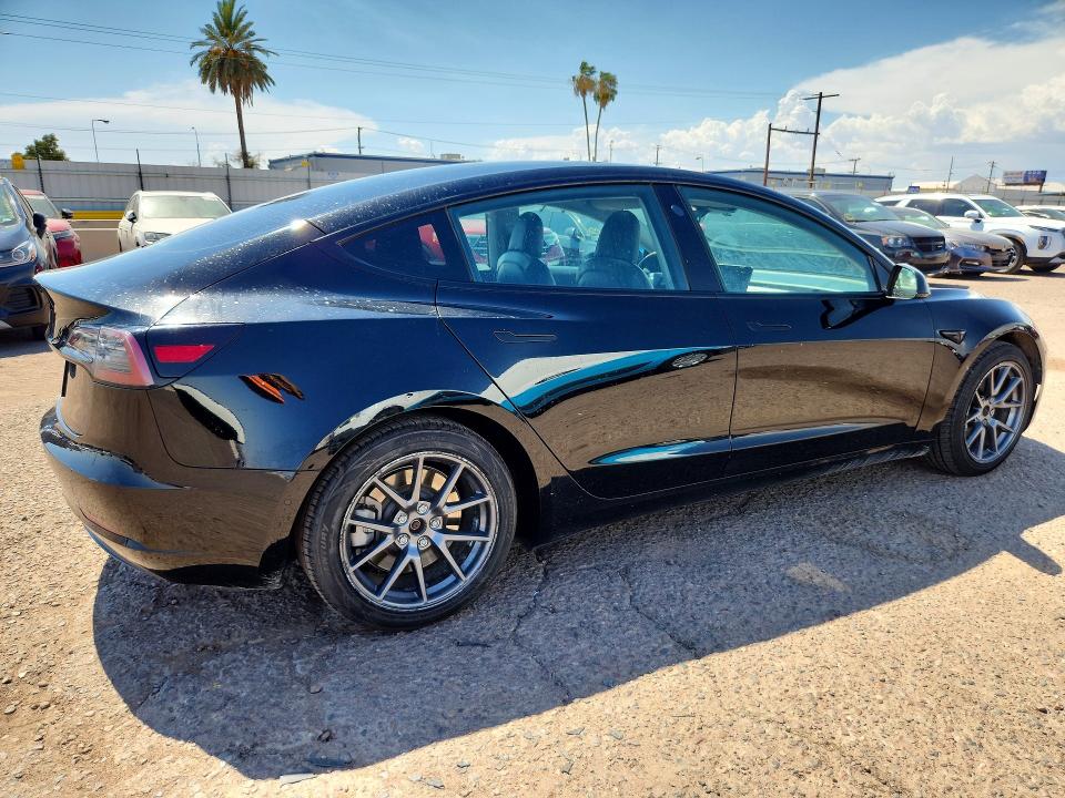 2022 Tesla Model 3 VIN 5YJ3E1EA2NF186266 COPART salvage auction — MECHANICAL, Tn - Certificate Of Title, sold $5,000 on 2026-08-03 (photo 3)