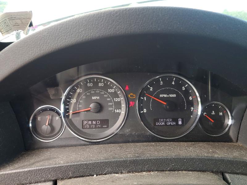 2008 Jeep Grand cherokee VIN 1J8GR48K78C106255 COPART salvage auction — FRONT END, PA - CERTIFICATE OF SALVAGE, sold $400 on 2026-07-02 (photo 9)