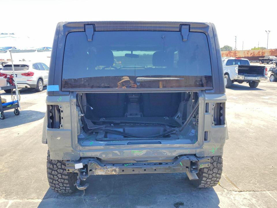 2023 Jeep Wrangler / VIN 1C4HJXAG0PW585593 COPART salvage auction — REAR END, Ca - Salvage Certificate, sold $6,400 on 2026-07-24 (photo 6)