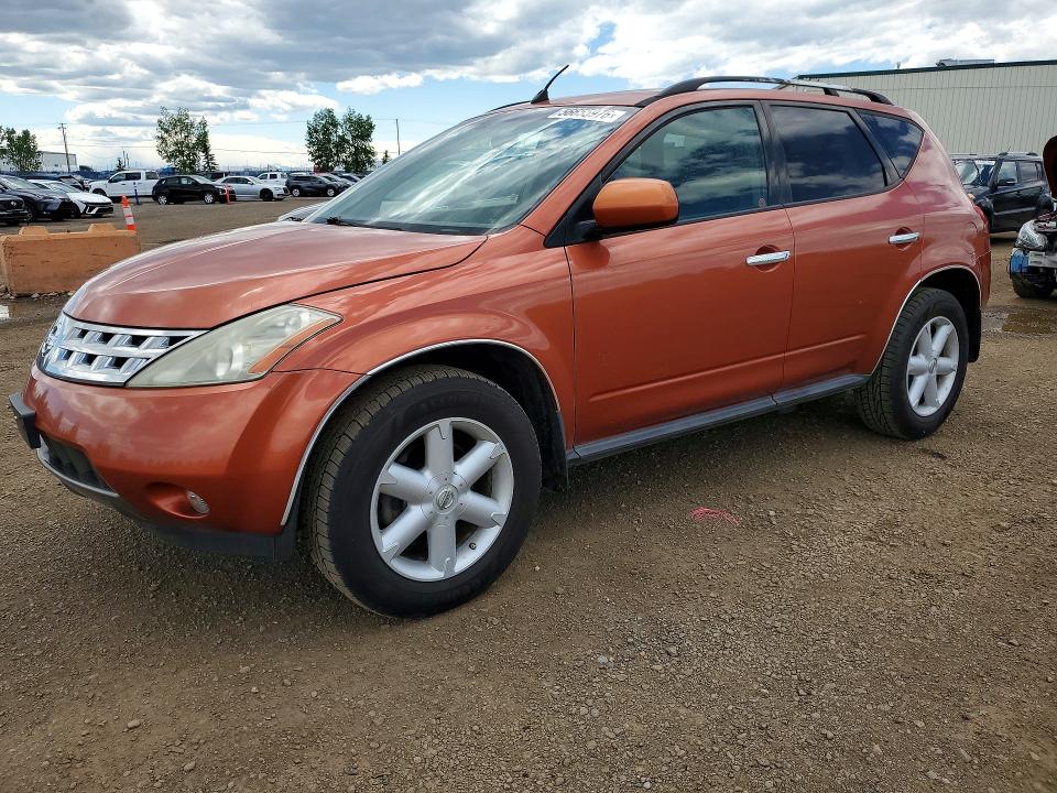 2003 Nissan Murano VIN JN8AZ08W33W207703 COPART salvage auction — MECHANICAL, Ab - Oop - Active, sold $425 on 2026-07-28 (photo 1)