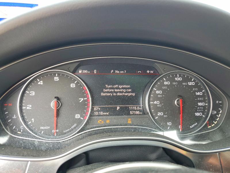 2018 Audi A6 VIN WAUH3AFC4JN050208 COPART salvage auction — WATER/FLOOD, Tx - Salvage Title-Flood Damage, sold $3,650 on 2026-07-28 (photo 9)