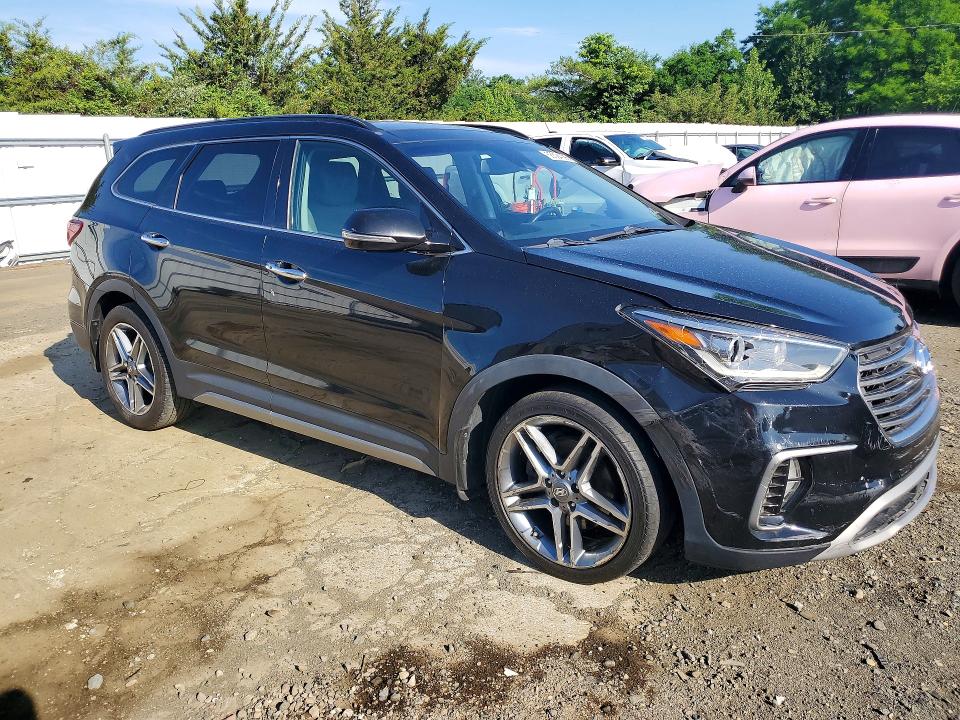 2017 Hyundai Santa fe VIN KM8SR4HF7HU249734 COPART salvage auction — SIDE, NJ - CERT OF TITLE-SALVAGE, sold $3,950 on 2026-07-13 (photo 4)