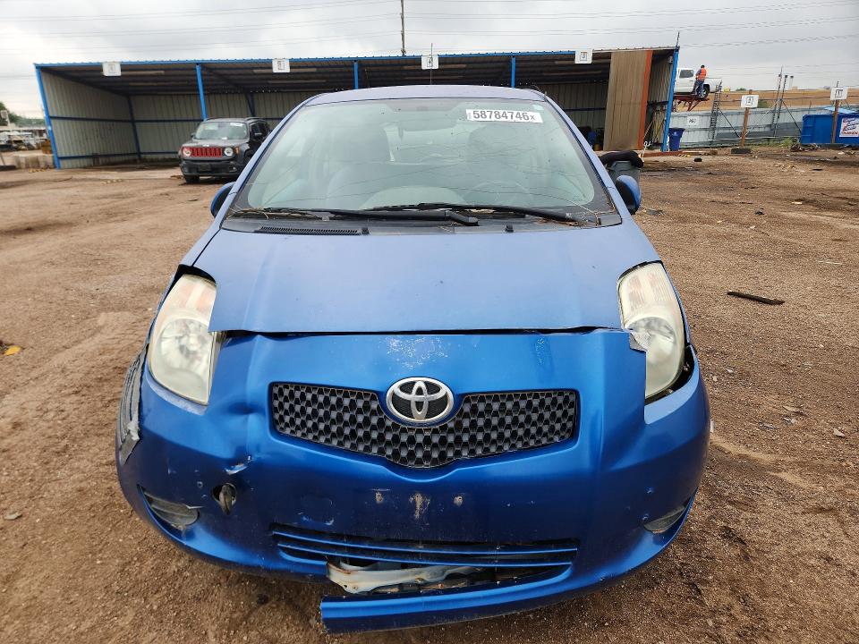 2008 Toyota Yaris VIN JTDJT923785197187 COPART salvage auction — FRONT END, Co - Bill Of Sale-Parts Only, sold $475 on 2026-07-13 (photo 5)