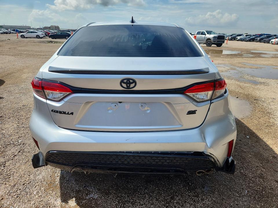 2022 Toyota Corolla VIN 5YFS4MCE3NP104006 COPART salvage auction — FRONT END, TX - SALVAGE VEHICLE TITLE, sold $2,300 on 2026-07-30 (photo 6)