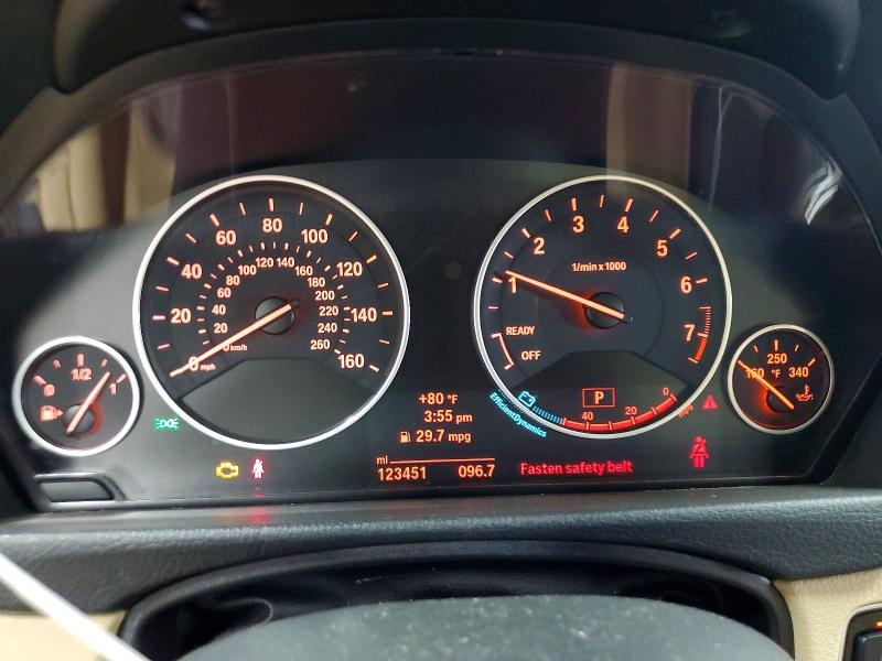 2014 BMW 3 series VIN WBA3A5G50ENP32645 COPART salvage auction — FRONT END, Nc - Salvage Certificate Of Title, sold $1,000 on 2026-07-22 (photo 9)