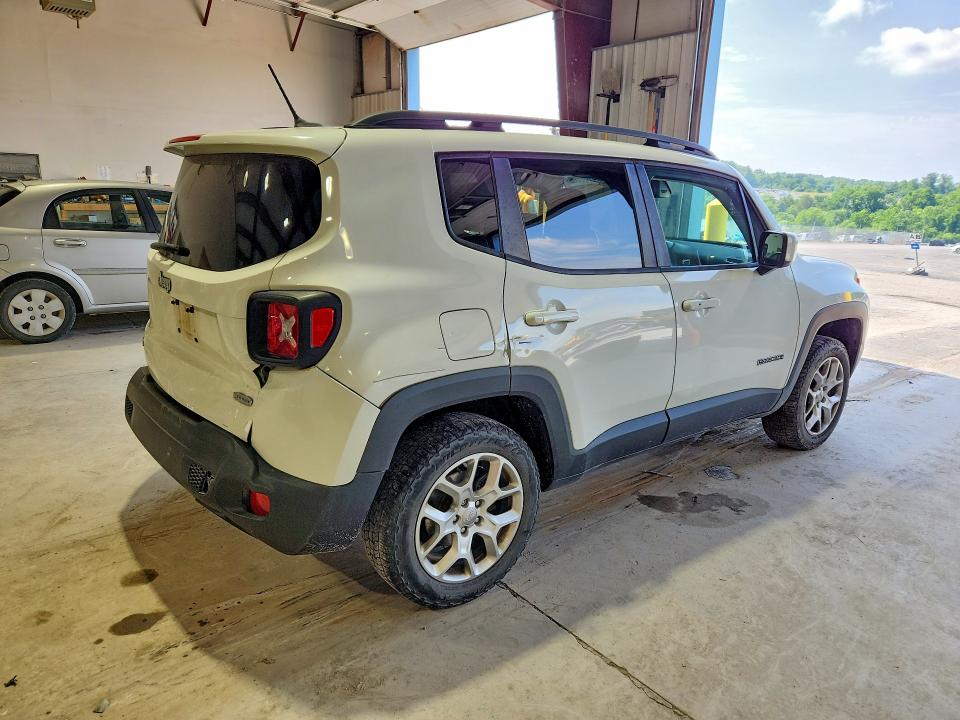 2016 Jeep Renegade VIN ZACCJBBT1GPD25810 COPART salvage auction — REAR END, Pa - Certificate Of Salvage, sold $900 on 2026-08-14 (photo 3)