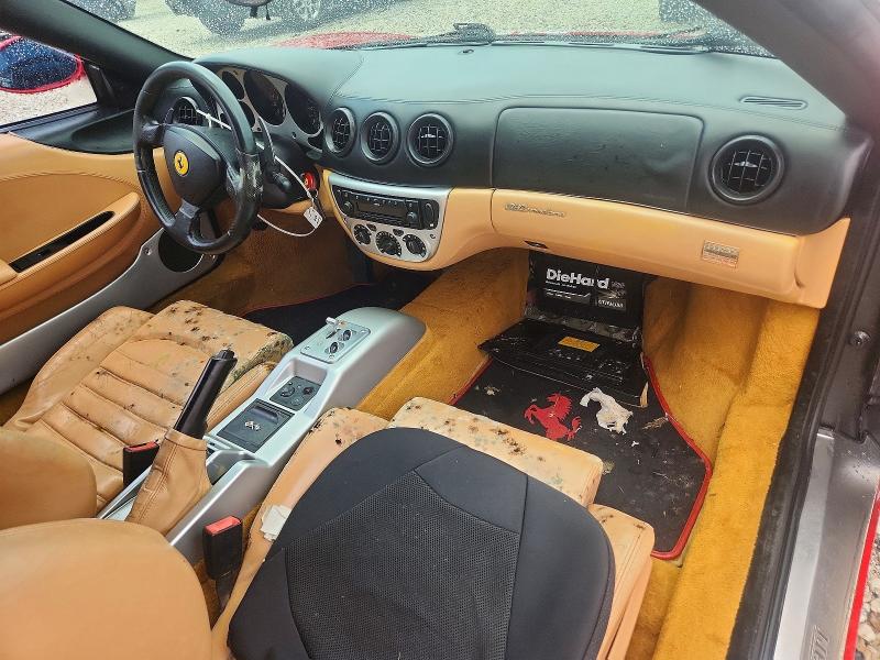 2004 Ferrari 360 VIN ZFFYU51A140137225 COPART salvage auction — WATER/FLOOD, FL - CERT OF TITLE-SLVG REBLD FLOOD, sold $40,500 on 2026-08-04 (photo 8)