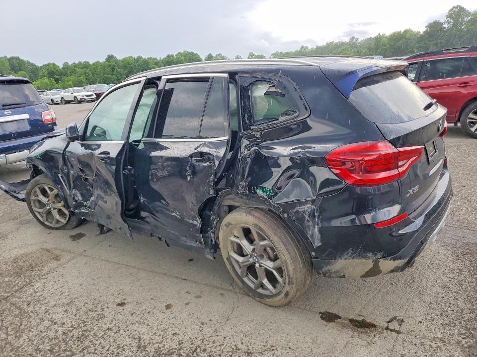 2020 BMW X3 VIN 5UXTY5C03L9B97164 COPART salvage auction — ROLLOVER, Pa - Certificate Of Salvage, sold $2,050 on 2026-07-09 (photo 2)
