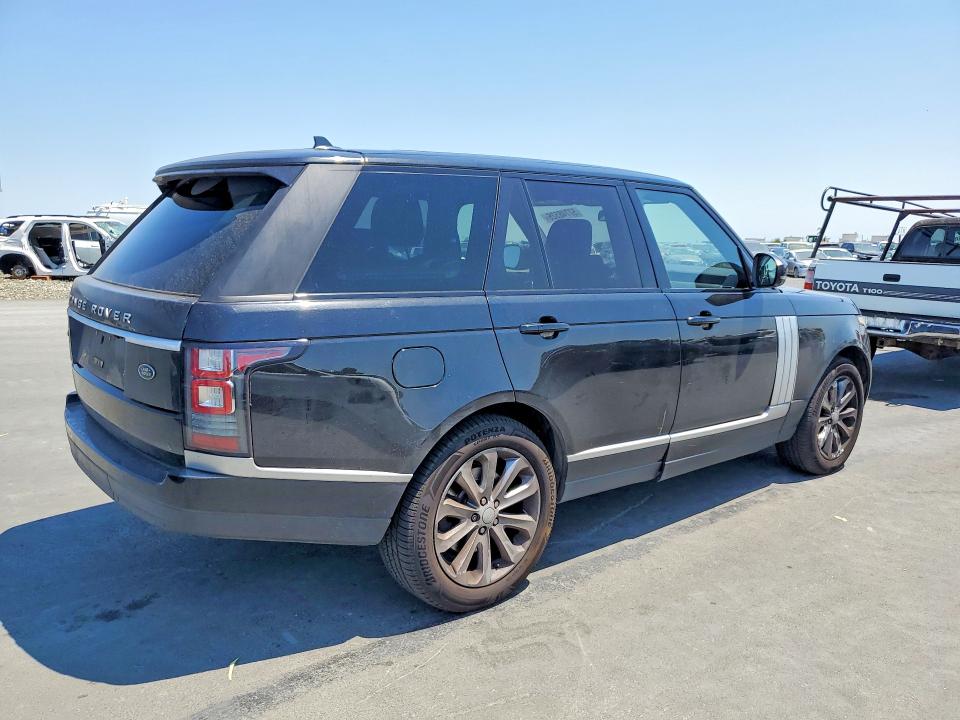 2016 Land rover RANGE ROVER VIN SALGS2KF9GA298020 COPART salvage auction — FRONT END, Ca - Salvage Certificate, sold $4,850 on 2026-07-20 (photo 3)