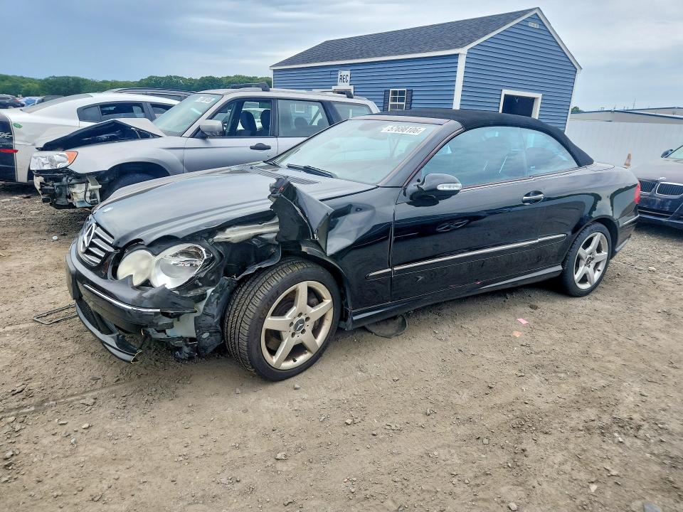2005 Mercedes-benz Clk-class VIN WDBTK75J95F123493 COPART salvage auction — FRONT END, Ma - Cert Of Title-Reconstrctd Coll, sold $575 on 2026-08-12 (photo 1)