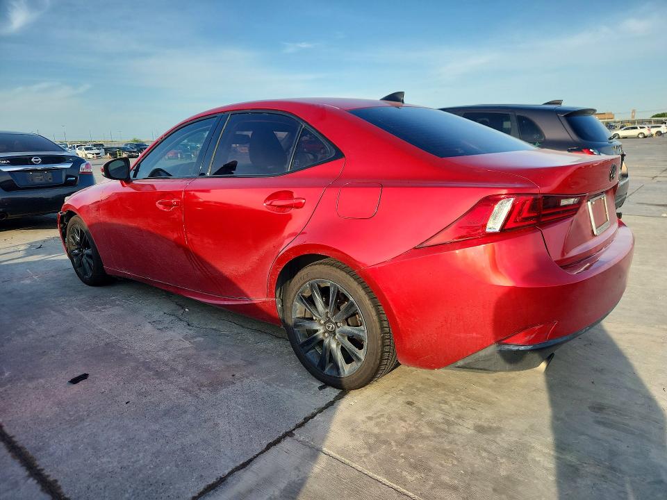 2014 Lexus Is VIN JTHBF1D24E5034833 COPART salvage auction — FRONT END, TX - SALVAGE VEHICLE TITLE (P), sold $3,500 on 2026-07-20 (photo 2)