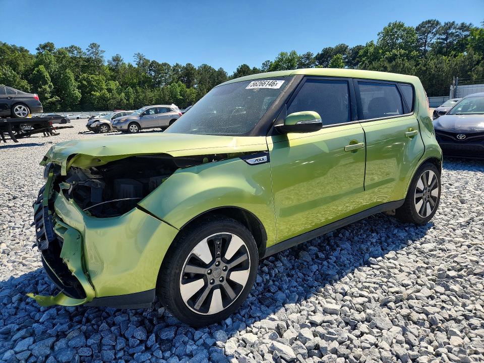 2014 Kia Soul VIN KNDJX3A56E7708652 COPART salvage auction — FRONT END, Sc - Cert Of Title-Salvage, sold $1,550 on 2026-07-21 (photo 1)
