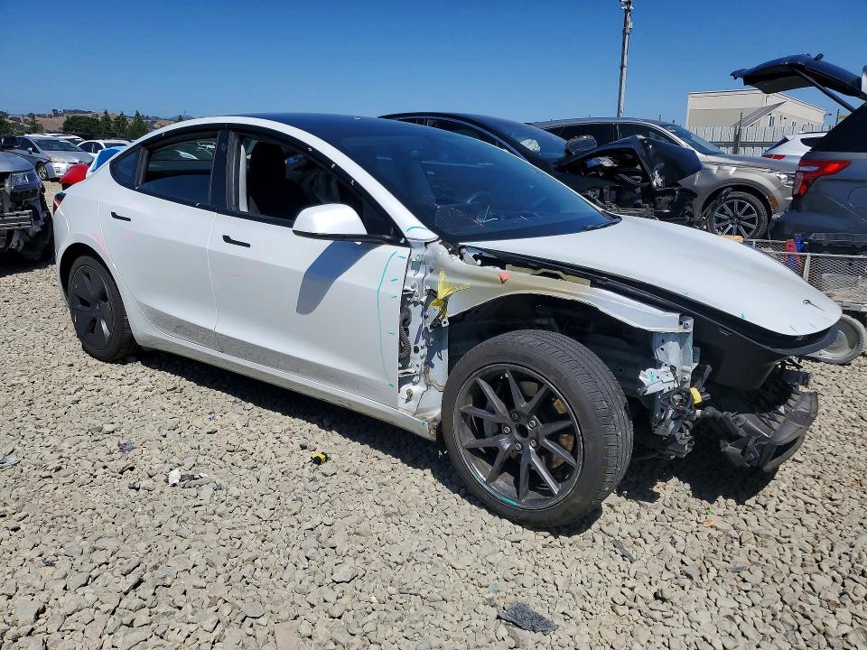 2021 Tesla VIN 5YJ3E1EA4MF870699 COPART salvage auction — FRONT END, Ca - Salvage Certificate, sold $7,000 on 2026-07-14 (photo 4)