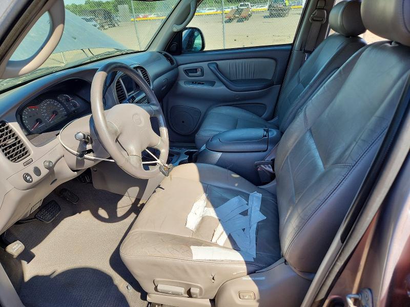 2001 Toyota Sequoia VIN 5TDBT48A21S001590 COPART salvage auction — FRONT END, Pa - Certificate Of Salvage, sold $800 on 2026-07-22 (photo 7)