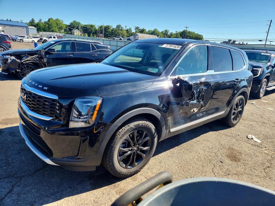 2022 Kia Telluride VIN 5XYP2DHC7NG250447 COPART salvage auction — SIDE, Pa - Certificate Of Salvage, sold $3,000 on 2026-07-21 (photo 1)