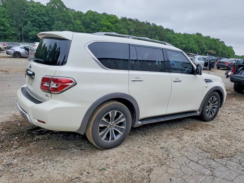 2017 Nissan Armada VIN JN8AY2ND8H9006824 COPART salvage auction — HAIL, AL - CERT OF TITLE-SALVAGE TITLE, sold $3,000 on 2026-07-10 (photo 3)