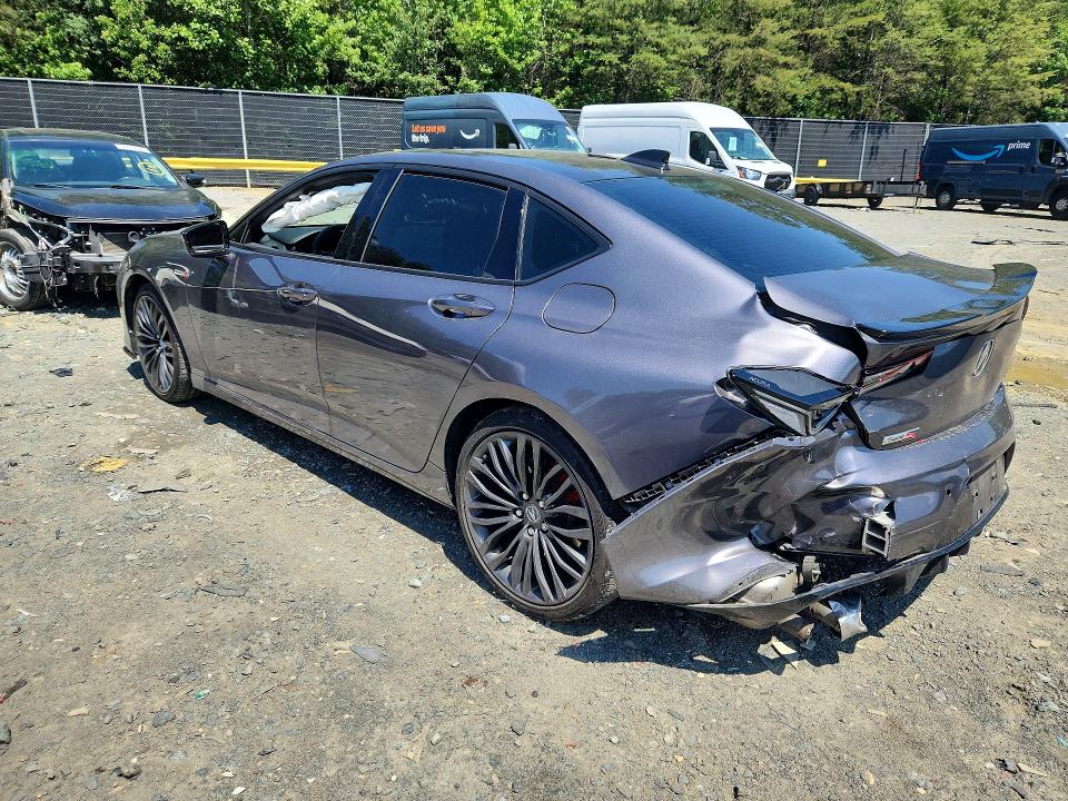 2023 Acura Tlx VIN 19UUB7F02PA003368 COPART salvage auction — REAR END, Md - Cert Of Salvage > 75% Damage, sold $9,600 on 2026-07-31 (photo 2)