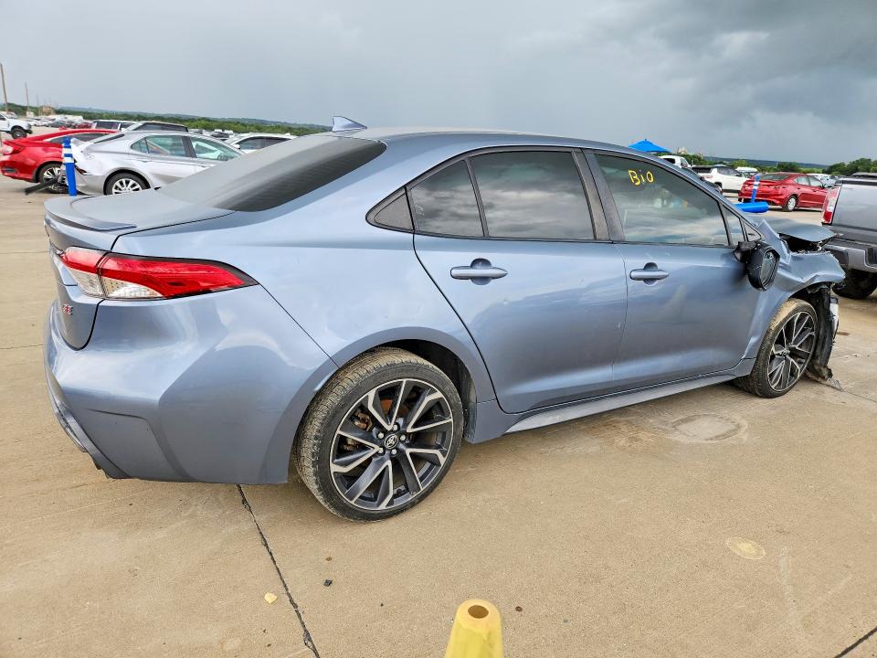2020 Toyota Corolla VIN JTDS4RCE8LJ011335 COPART salvage auction — FRONT END, Tx - Salvage Vehicle Title, sold $1,550 on 2026-07-27 (photo 3)