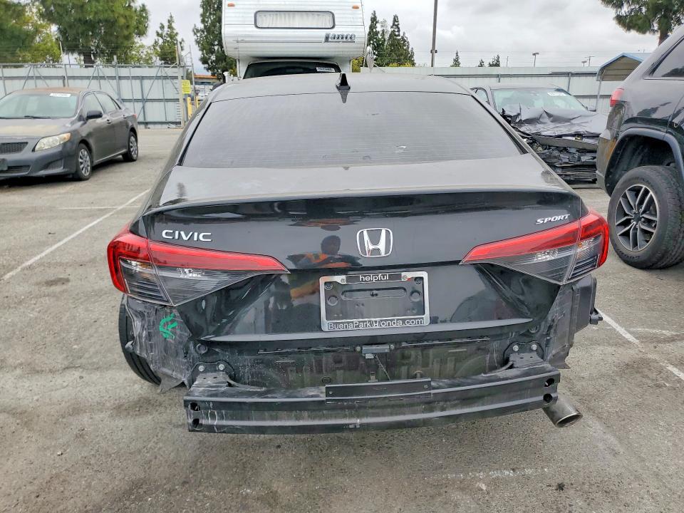 2023 Honda Civic VIN 2HGFE2F51PH547831 COPART salvage auction — REAR END, Salvage Title, sold $7,600 on 2026-08-25 (photo 6)