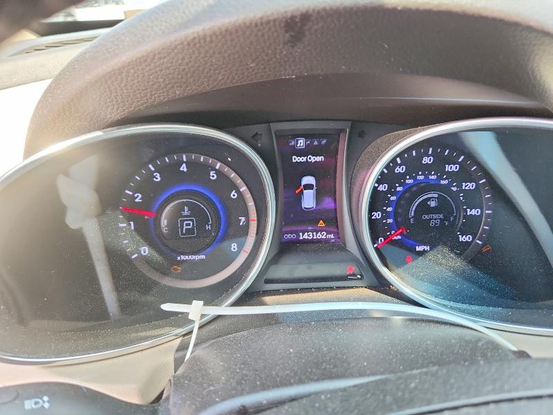 2013 Hyundai Santa fe VIN 5XYZU3LB9DG056996 COPART salvage auction — FRONT END, Ga - Cert Of Title-Salvage, sold $2,100 on 2026-07-09 (photo 9)