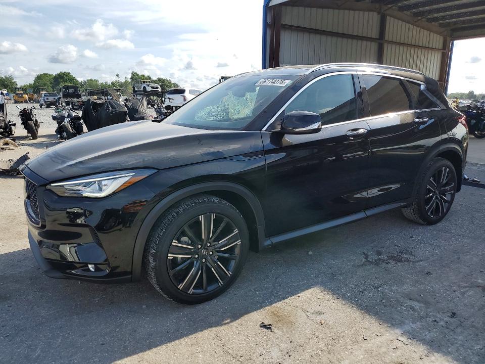 2022 Infiniti Qx50 VIN 3PCAJ5BAXNF114293 COPART salvage auction — SIDE, Fl - Certificate Of Destruction, sold $4,550 on 2026-07-10 (photo 1)