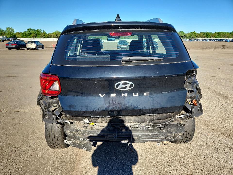 2022 Hyundai Venue VIN KMHRC8A30NU203651 COPART salvage auction — REAR END, NY - MV-907A SALVAGE CERTIFICATE, sold $3,450 on 2026-07-06 (photo 6)