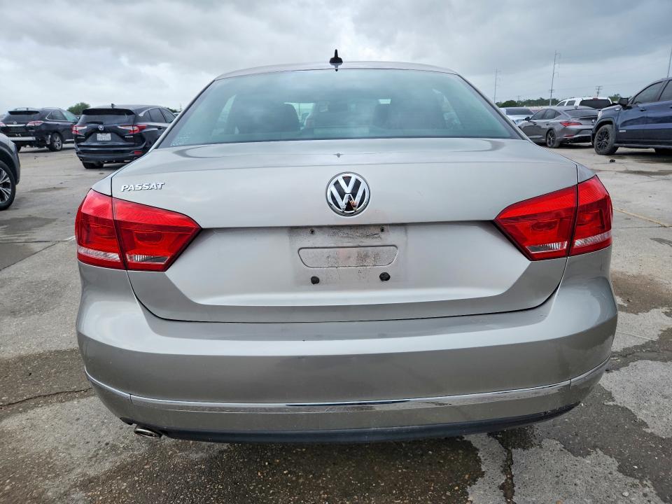 2012 Volkswagen Passat VIN 1VWBH7A37CC103497 COPART salvage auction — MECHANICAL, LA - CERTIFICATE OF TITLE, sold $1,401 on 2026-07-02 (photo 6)