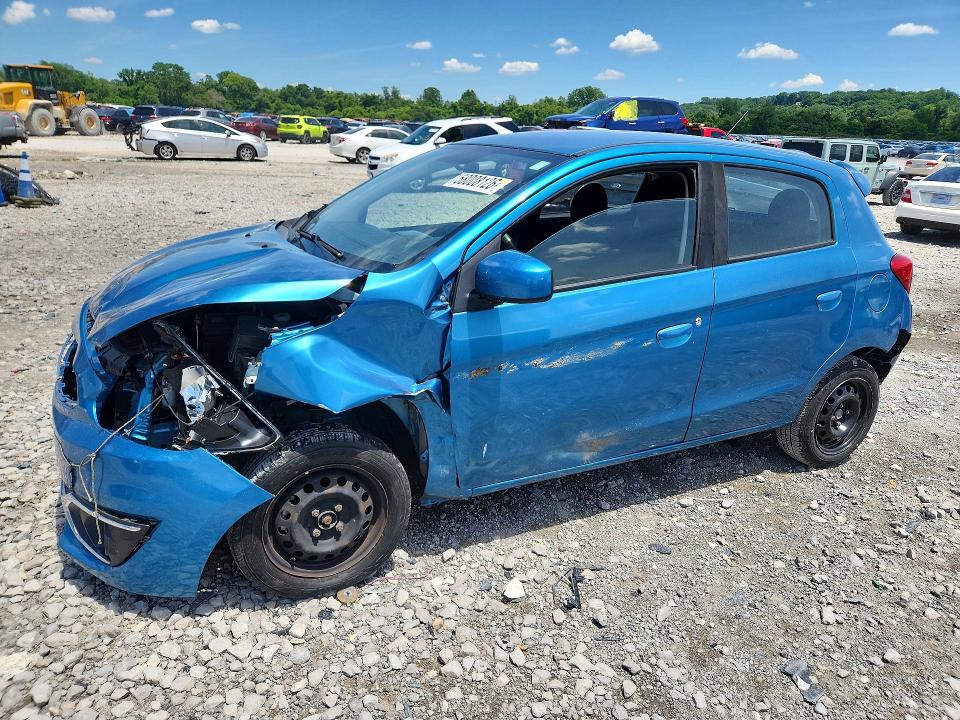 2019 Mitsubishi Mirage VIN ML32A3HJ3KH014292 COPART salvage auction — FRONT END, Il - Salvage Certificate, sold $1,050 on 2026-07-27 (photo 1)
