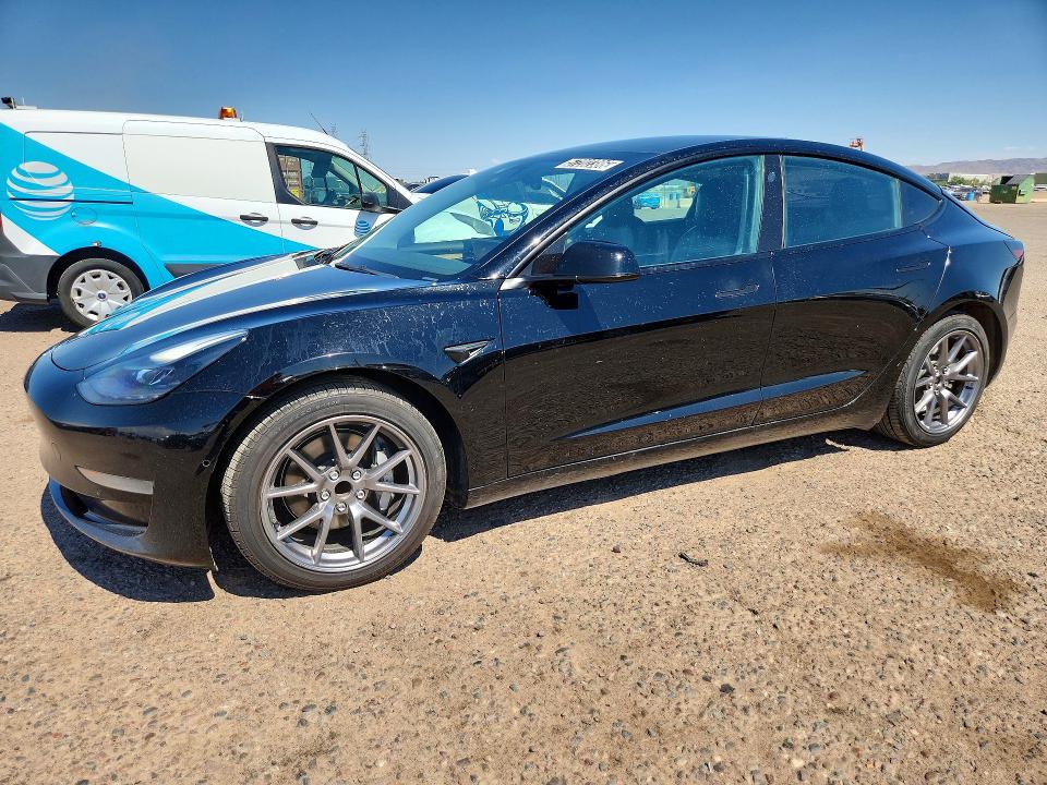 2022 Tesla Model 3 VIN 5YJ3E1EA2NF186266 COPART salvage auction — MECHANICAL, Tn - Certificate Of Title, sold $5,000 on 2026-08-03 (photo 1)
