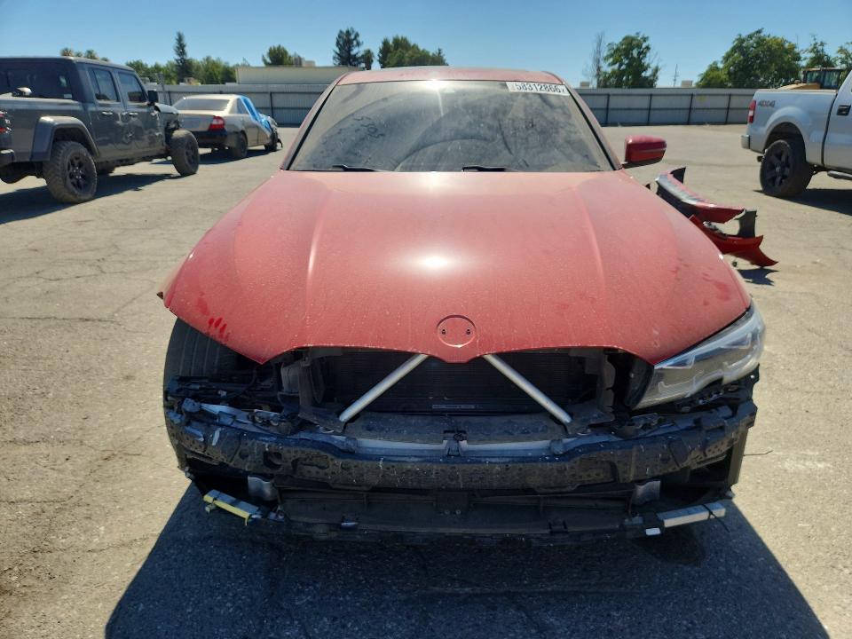 2022 BMW 3er VIN 3MW5P7J09N8C44037 COPART salvage auction — FRONT END, Ca - Salvage Certificate, sold $8,800 on 2026-08-21 (photo 5)