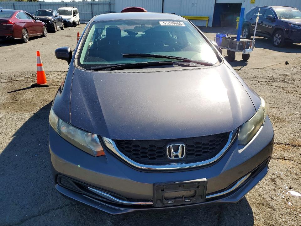 2014 Honda Civic VIN 19XFB2F59EE252976 COPART salvage auction — SIDE, Ca - Salvage Certificate, sold $3,150 on 2026-07-10 (photo 5)