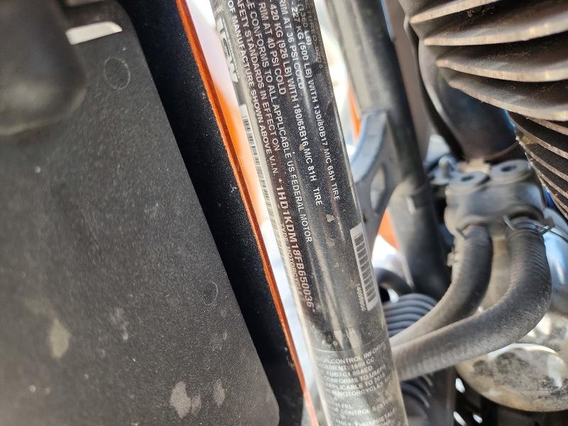 2015 Harley-davidson Electra glide VIN 1HD1KDM18FB650036 COPART salvage auction — FRONT END, Mi - Certificate Of Title, sold $3,800 on 2026-07-09 (photo 9)