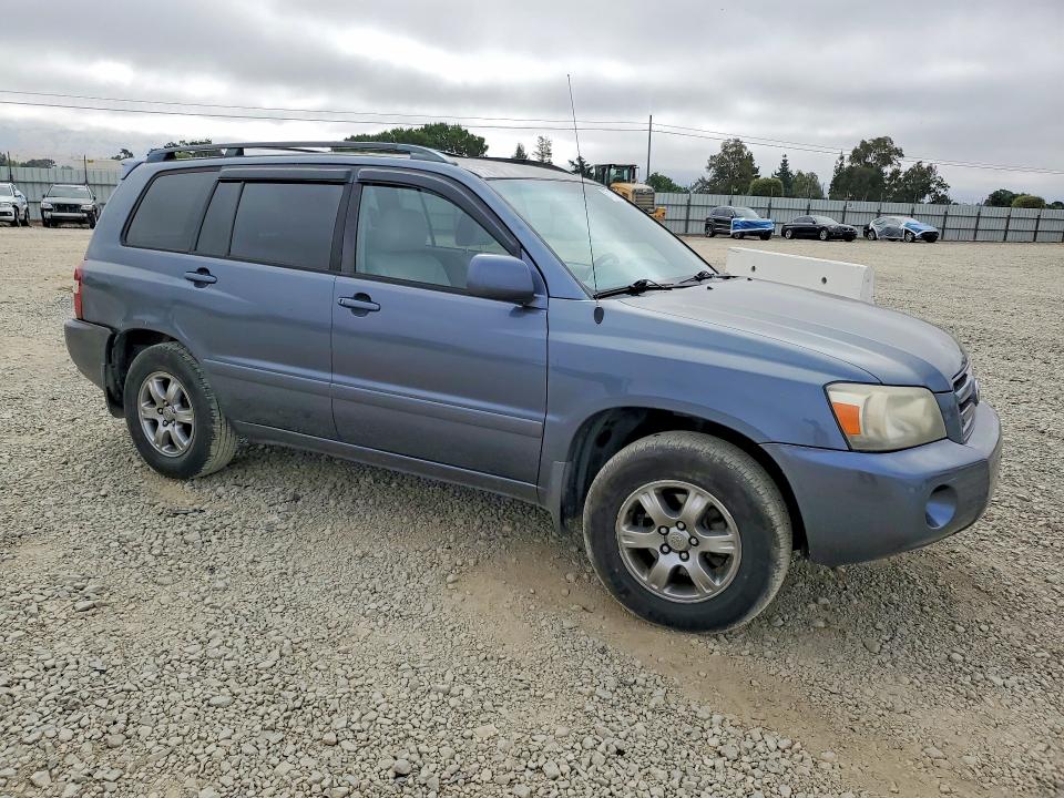 2005 Toyota Highlander VIN JTEDP21A850087701 COPART salvage auction — REAR END, Ca - Salvage Certificate, sold $925 on 2026-07-02 (photo 4)