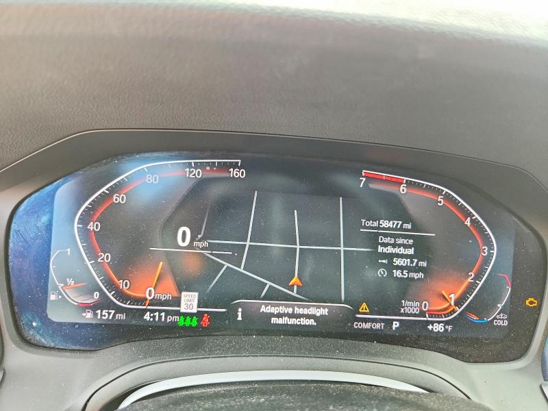 2019 BMW 3er VIN WBA5R7C56KAJ86553 COPART salvage auction — FRONT END, Ny - Mv-907A Salvage Certificate, sold $7,400 on 2026-08-19 (photo 9)