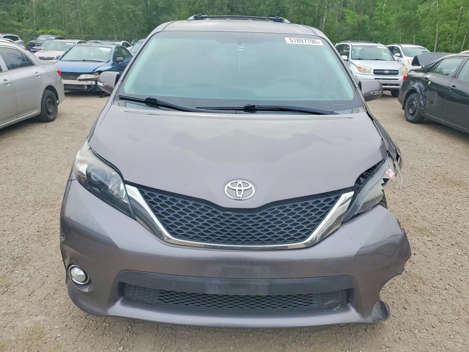 2014 Toyota Sienna VIN 5TDXK3DC6ES412698 COPART salvage auction — FRONT END, On - Permit No Brand - Unfit, sold $200 on 2026-07-09 (photo 5)