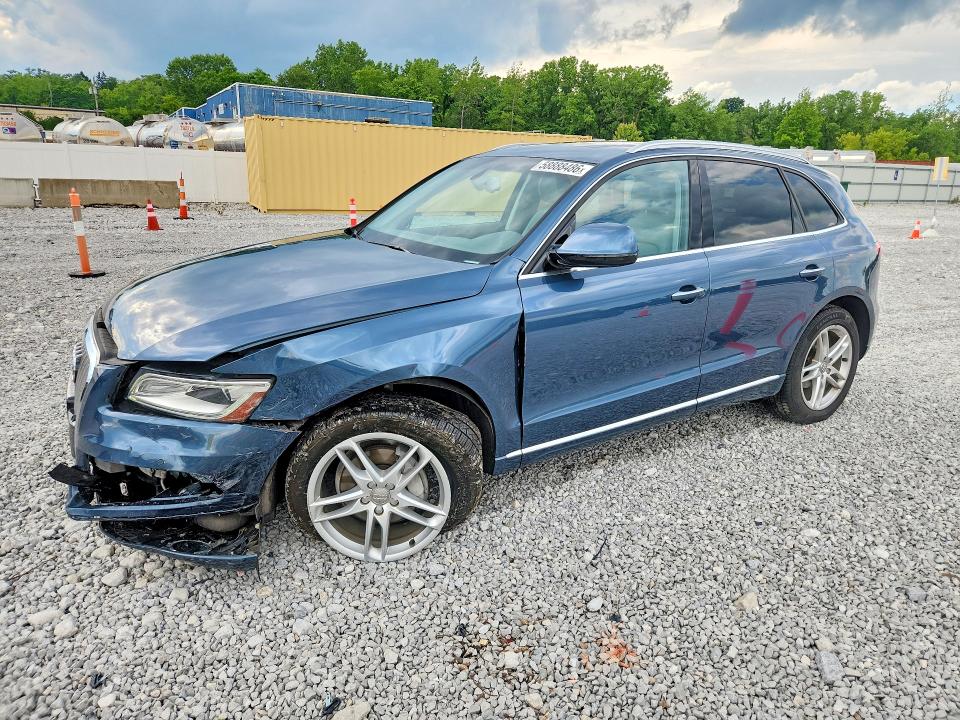 2017 Audi Q5 VIN WA1L2AFP2HA019652 COPART salvage auction — FRONT END, Oh - Cert Of Title-Salvage, sold $90 on 2026-07-24 (photo 1)