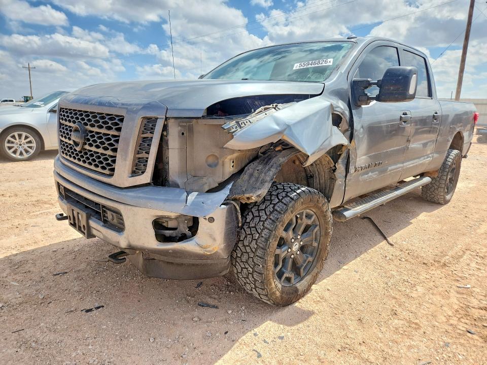 2018 Nissan TITAN VIN 1N6BA1F46JN529458 COPART salvage auction — FRONT END, Tx - Salvage Vehicle Title, sold $7,400 on 2026-07-15 (photo 1)