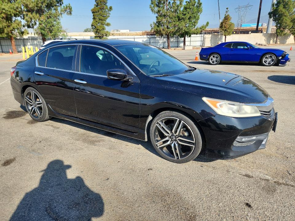 2016 Honda Accord VIN 1HGCR2F58GA107059 COPART salvage auction — REAR END, CA - SALVAGE CERTIFICATE, sold $3,150 on 2026-07-02 (photo 4)