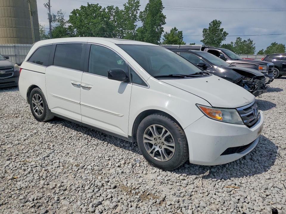 2013 Honda Odyssey VIN 5FNRL5H67DB047232 COPART salvage auction — FRONT END, Mi - Cert Of Title-Rebuilt Salvage, sold $775 on 2026-07-02 (photo 4)