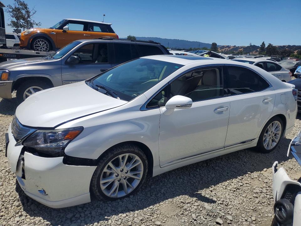 2010 Lexus Hs 250h VIN JTHBB1BA0A2007209 COPART salvage auction — FRONT END, Ca - Salvage Certificate, sold $4,650 on 2026-07-09 (photo 1)