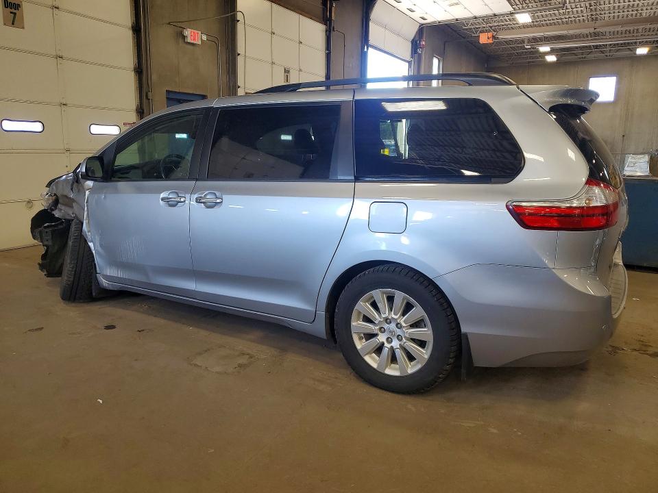 2015 Toyota Sienna VIN 5TDDK3DC5FS122182 COPART salvage auction — FRONT END, Mn - Cert Of Title-Salvage, sold $4,700 on 2026-07-28 (photo 2)