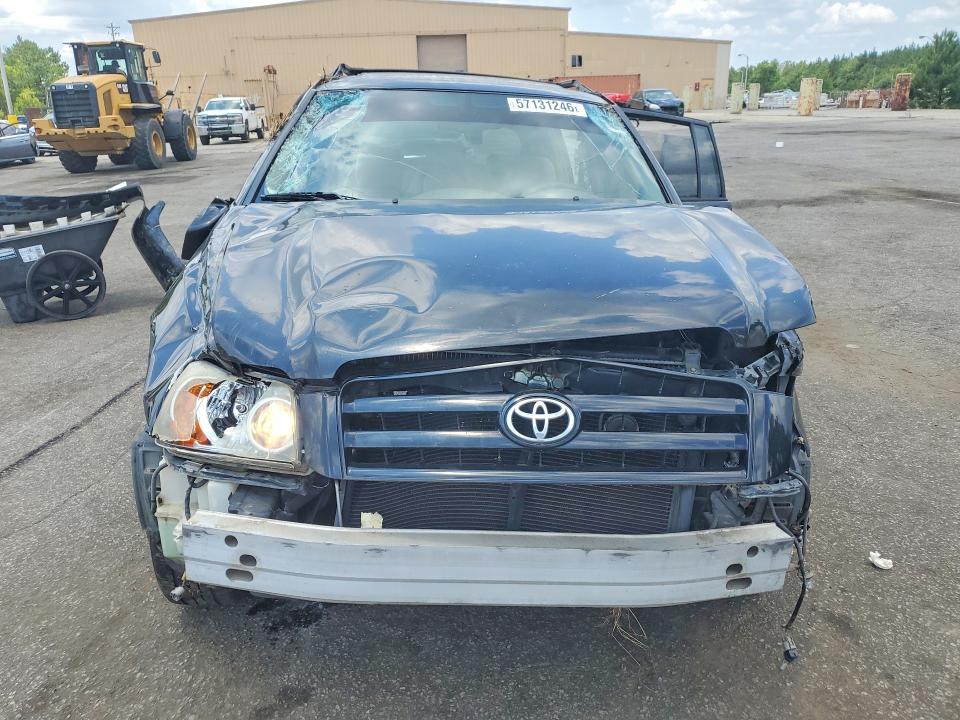 2005 Toyota Highlander VIN JTEDP21A450081331 COPART salvage auction — SIDE, Sc - Cert Of Title-Salvage, sold $600 on 2026-07-17 (photo 5)