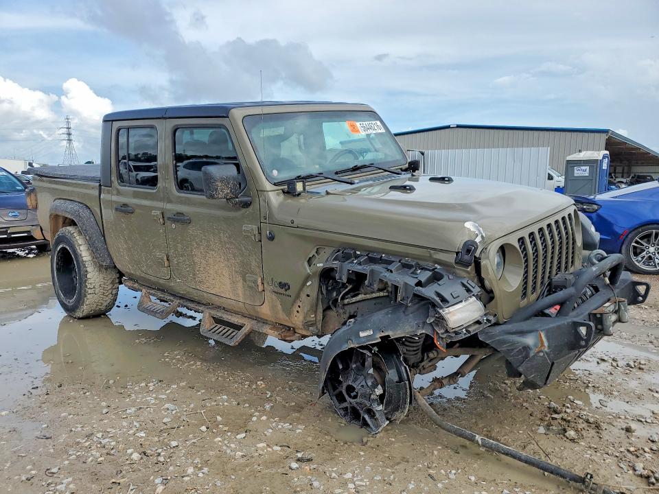 2020 Jeep Gladiator VIN 1C6HJTAG3LL160946 COPART salvage auction — FRONT END, TX - CERTIFICATE OF TITLE, sold $10,300 on 2026-08-28 (photo 4)