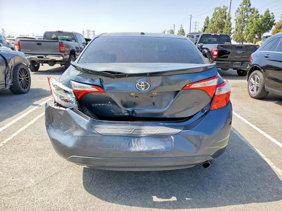 2014 Toyota Corolla VIN 5YFBURHE0EP010364 COPART salvage auction — REAR END, Ca - Salvage Certificate, sold $2,700 on 2026-07-02 (photo 6)