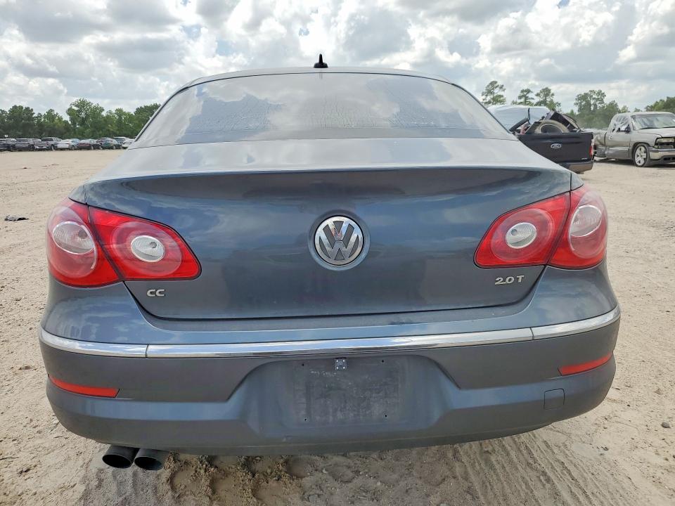 2012 Volkswagen Passat cc VIN WVWMN7AN2CE514977 COPART salvage auction — REAR END, Tx - Salvage Vehicle Title, sold $750 on 2026-07-07 (photo 6)