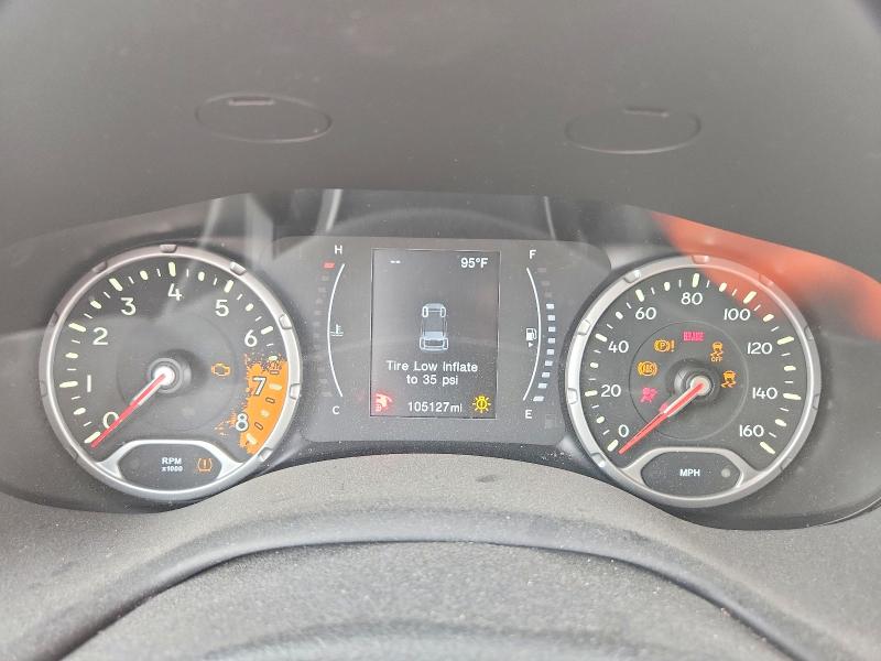 2017 Jeep Renegade VIN ZACCJABB9HPF02722 COPART salvage auction — FRONT END, Il - Salvage Certificate, sold $800 on 2026-08-03 (photo 9)