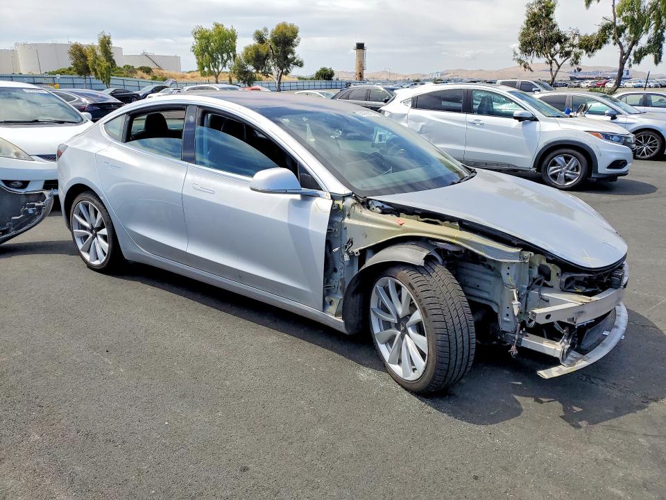 2018 Tesla Model 3 VIN 5YJ3E1EB4JF091193 COPART salvage auction — FRONT END, Ca - Salvage Certificate, sold $6,800 on 2026-07-08 (photo 4)