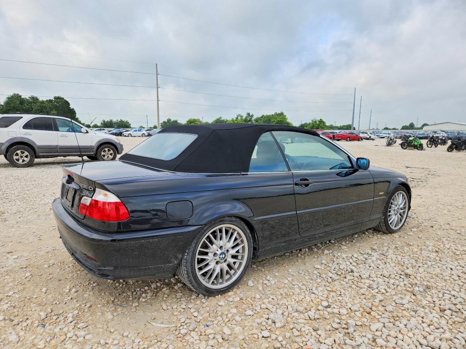 2002 BMW 3 series VIN WBABS53402EV88578 COPART salvage auction — SIDE, TX - SALVAGE VEHICLE TITLE, sold $700 on 2026-07-30 (photo 3)